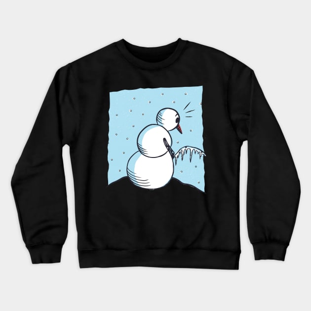 Funny peeing snowman Crewneck Sweatshirt by LR_Collections